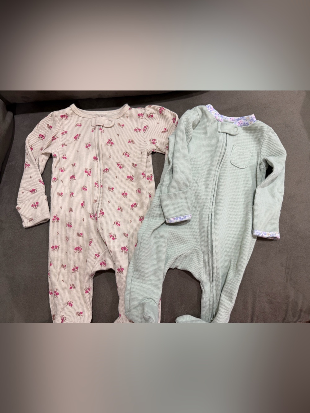 Carter's 2 pack Waffle-Knit Footie Sleepers